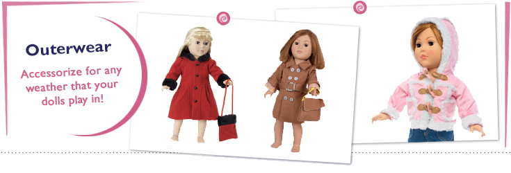 18 Inch Doll Outerwear fits American Girl Dolls