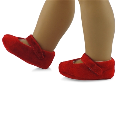 Details about   Red Metallic Flats w/Jewel fit 18" American Girl Size Doll 