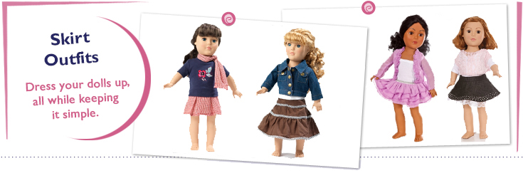 18 Inch Doll Skirt Outfits Fit American Girl Dolls