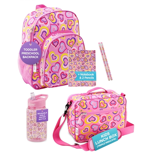 Limited Ed. Backpack, Lunch Box & Water Bottle Amazon.com | DIGOBAY Girls Backpack - Includes 14oz  main image 4